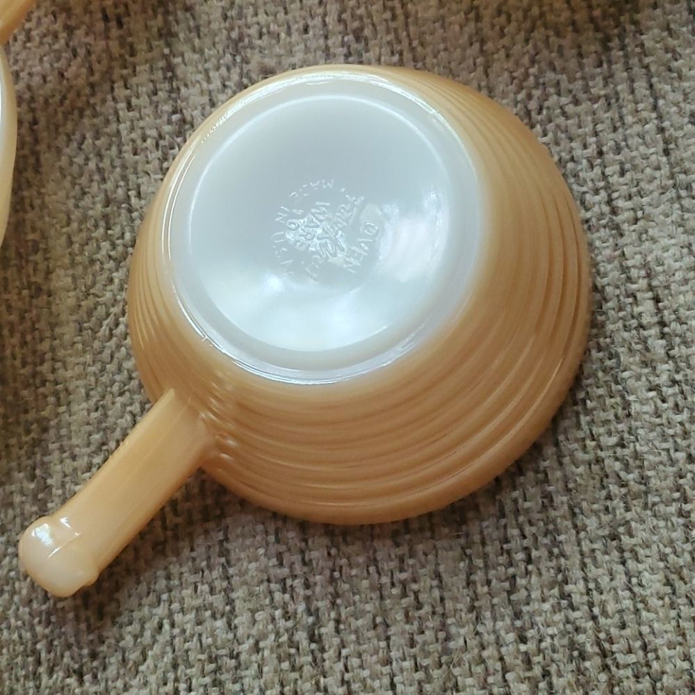 Fire King Ware | Handled Lusterware Bowls - Picture 3 of 5